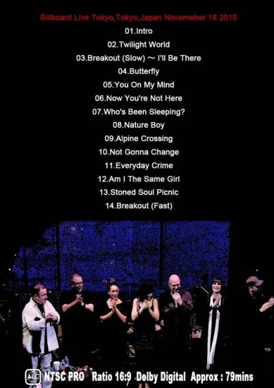 Swing Out Sister / En vivo en Billboard Tokyo Live PRO SHOT (1 DVDR)