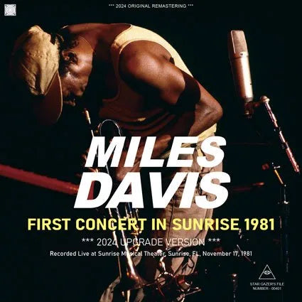 MILES DAVIS / PRIMER CONCIERTO EN SUNRISE 1981 VERSIÓN ACTUALIZADA 2024 (2 CDR)
