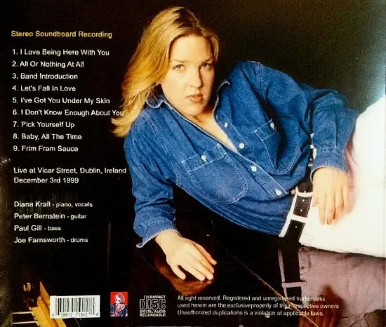 Diana Krall / Dublin 1999 STEREO SOUNDBOARD (1CDR)