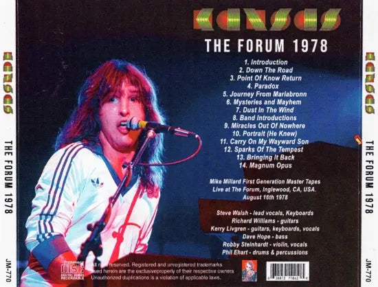 Kansas / The Forum 1978 (1CDR)