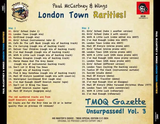 PAUL McCARTNEY & WINGS / Rarità di Londra! (2CD)