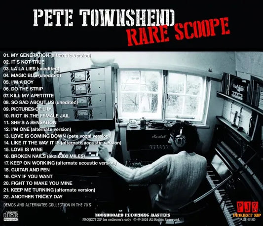 PETE TOWNSHEND / RARE SCOOP SOUNDBOARD (1CDR)