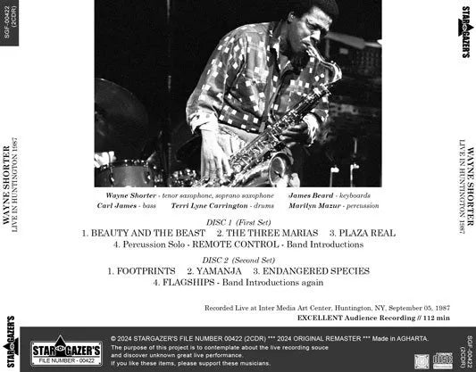 WAYNE SHORTER / LIVE IN HUNTINGTON 1987 (2CDR)