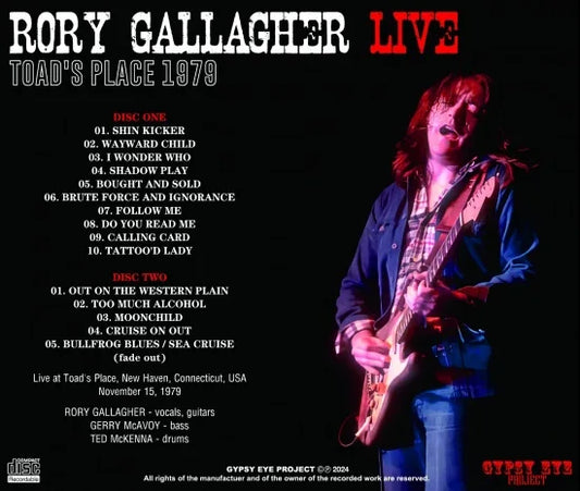 RORY GALLAGHER / TOAD'S PLACE 1979 (2 CD)