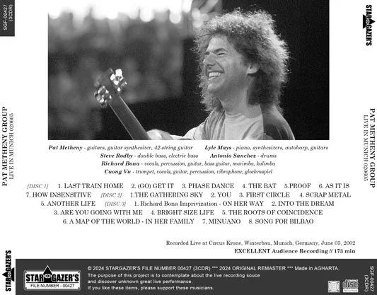 PAT METHENY GROUP / DAL VIVO A MONACO 020605 (3CDR)