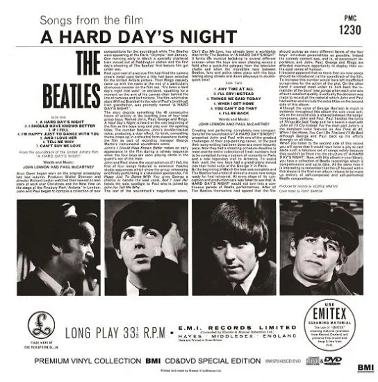 THE BEATLES / A HARD DAY'S NIGHT PREMIUM VINYL COLLECTION (1CD+1DVD)
