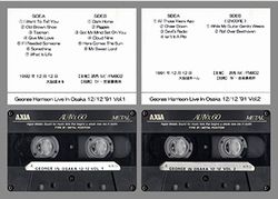 GEORGE HARRISON w/ERIC CLAPTON & HIS BAND / OSAKA 1991 FINAL NIGHT UNCIRCULATED MASTER (2CDR)