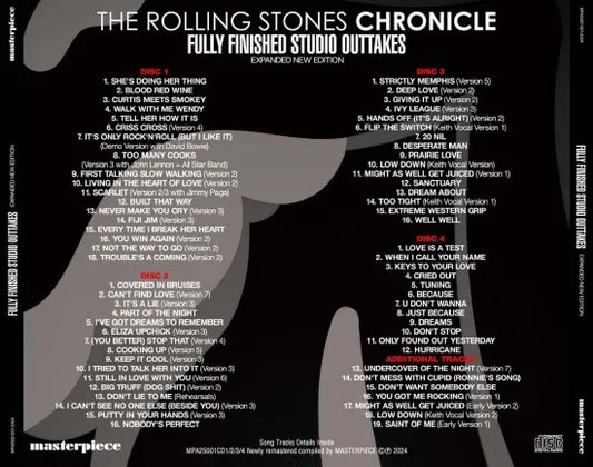 THE ROLLING STONES / CHRONICLE FULLY FINISHED STUDIO OUTTAKES EXPANDED NEW EDITION (4CD)