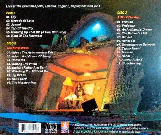 KATE BUSH / BEFORE THE DAWN EVENTIM APOLLO 21ST NIGHT (3CDR)