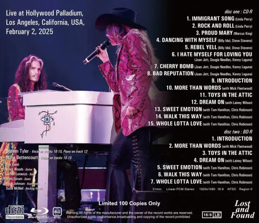 STEVEN TYLER Y AMIGOS / JAM FOR JANIE 2025 (1 CD + 1 BDR)