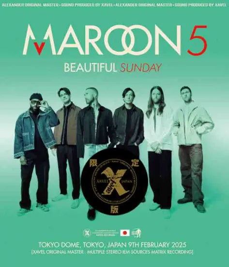 MAROON 5 / Hermoso Domingo 2025 Tokio 3.ª Noche Edición Limitada (1 BD + 1 DVD + 2 CD)