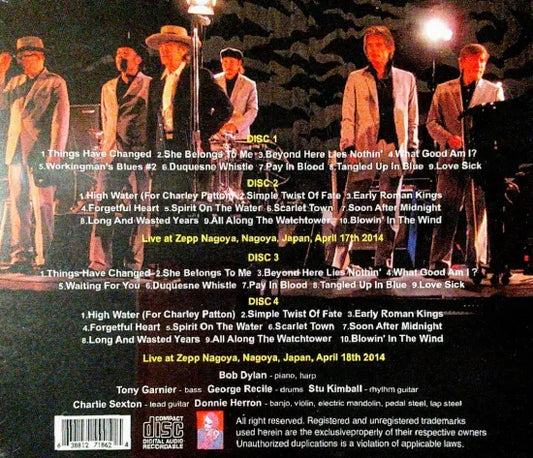BOB DYLAN / COMPLETE NAGOYA 2014 (4CDR)