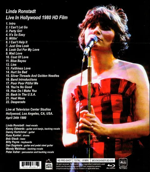 Linda Ronstadt / Live In Hollywood 1980 HD Film HD Pro-shot (1BDR)