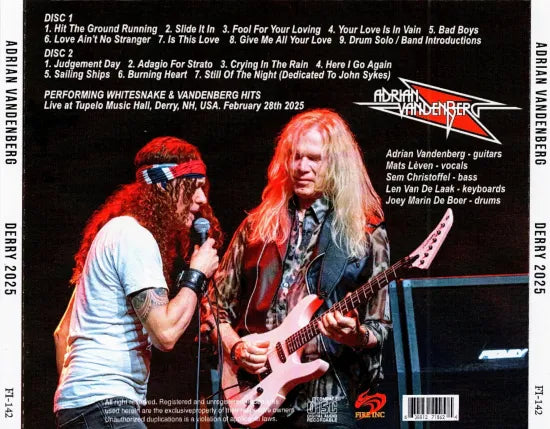 ADRIAN VANDENBERG / DERRY 2025 (2CDR)