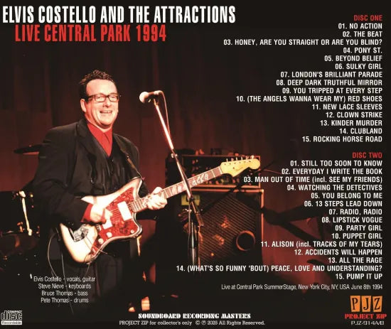 ELVIS COSTELLO Y LAS ATRACCIONES / CENTRAL PARK 1994 (2CDR)