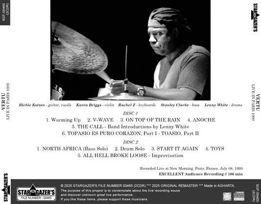 VERTU / LIVE IN PARIS 1999 (2CDR)