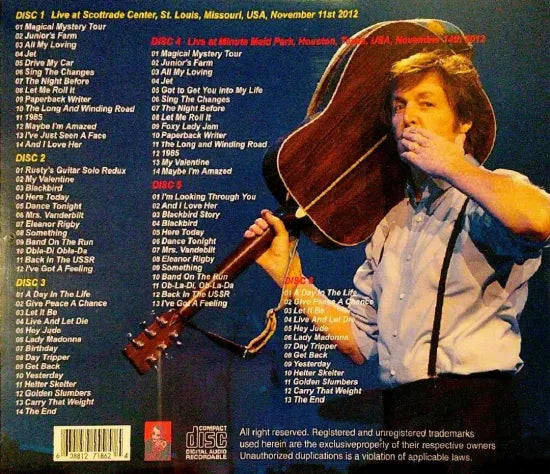 PAUL MCCARTNEY / EN FUGA 2012 USA 2 SHOW (6CDR)