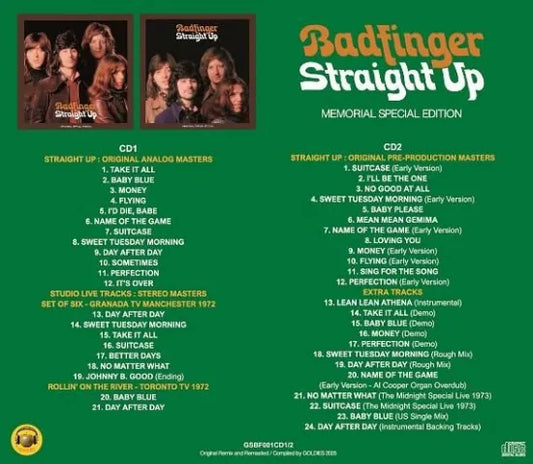 BADFINGER / STRAIGHT UP MEMORIAL SPECIAL EDITION (2CD)