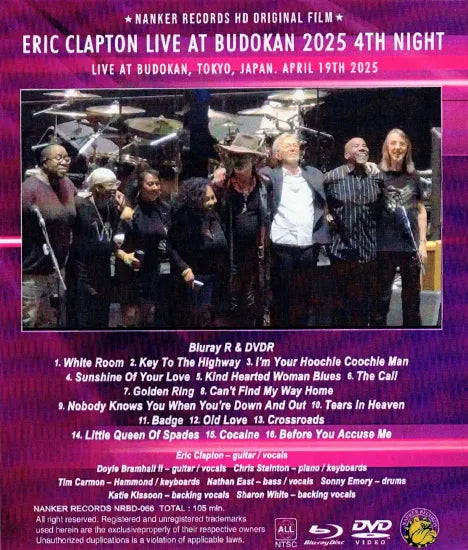 ERIC CLAPTON / BUDOKAN 2025 4TH NIGHT (1BDR+1DVDR)