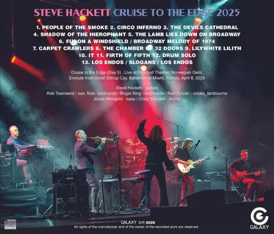 STEVE HACKETT / CROCIERA VERSO IL LIMITE 2025 (1CDR)