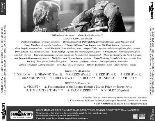 MILES DAVIS / AURA LIVE PALLE MIKKELBORG & DANISH RADIO BIG BAND 1984 / 2025 UPGRADE (2CDR)