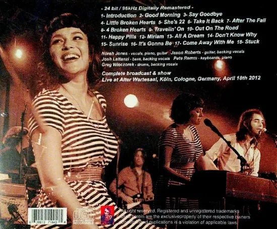 NORAH JONES / Little Broken Hearts Complete Show STEREO SOUNDBOARD (1CDR)