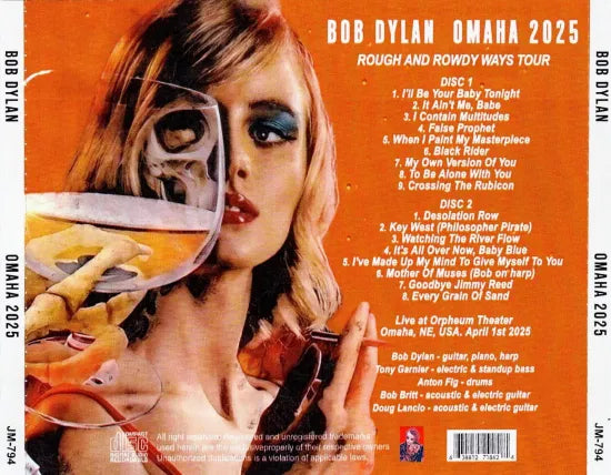 BOB DYLAN / ОМАНА 2025 (2CDR)