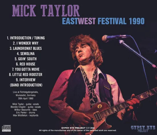 MICK TAYLOR / EAST-WEST FESTIVAL 1990 (1CDR)
