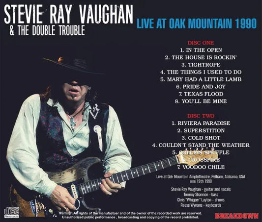 STEVIE RAY VAUGHAN & DOUBLE TROUBLE / LIVE AT OAK MOUNTAIN 1990 (2CDR)