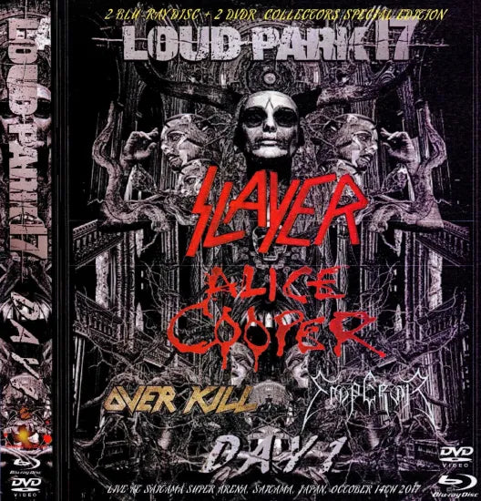 OVERKILL/ALICE COOPER/EMPEROR/SLAYER / LOUD PARK 17 DAY1 (2DVDR)