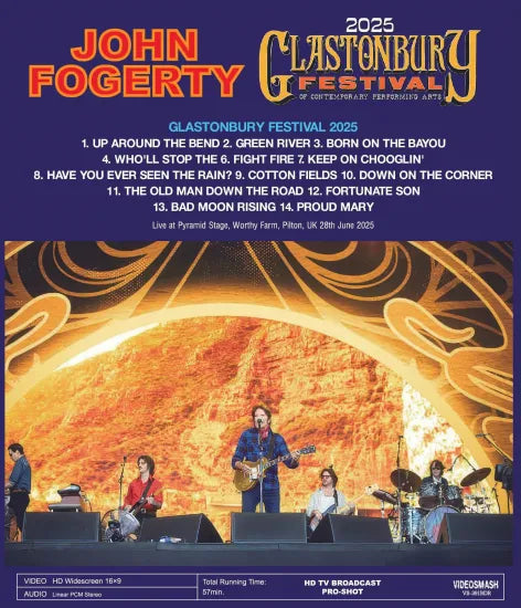 JOHN FOGERTY / FESTIVAL DE GLASTONBURY 2025 HD Pro-shot (1BDR)