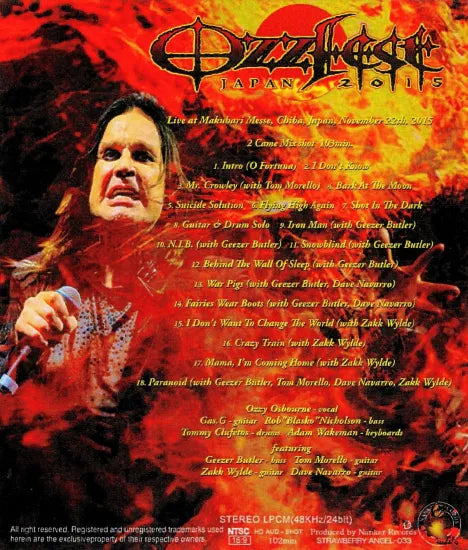 Ozzy Osbourne y amigos / OZZFEST JAPÓN 2015 (1BDR)