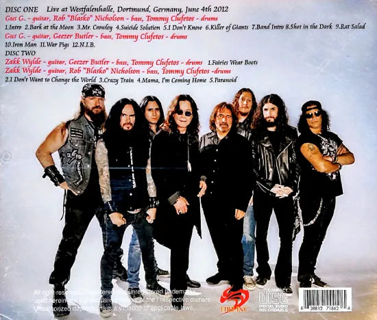 Ozzy Osbourne & Friends / Dortmund 2012 (2CDR)