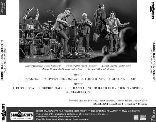HERBIE HANCOCK QUINTET / JAZZ IN MARCIAC 2025 (2CDR)