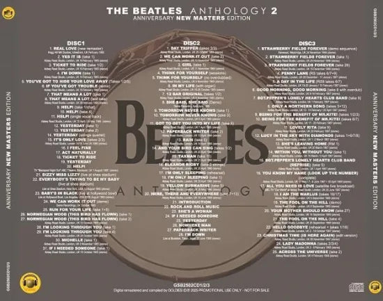THE BEATLES / ANTHOLOGY 2 ANNIVERSARY NEW MASTERS EDITION (3CD)