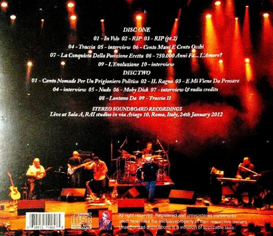 Banco del Mutuo Soccorso / Concert in Rome 2012  SOUNDBOARD (2CDR)