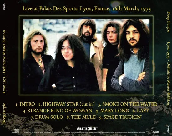 DEEP PURPLE / LYON 1973 EDICIÓN MASTER DEFINITIVA 2025 (1 CD)