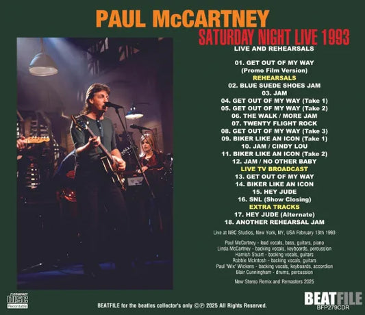 PAUL McCARTNEY / SATURDAY NIGHT LIVE 1993 (1CDR)