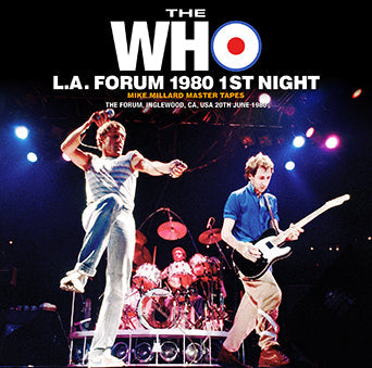 THE WHO / L.A. FORUM 1980 1ST NIGHT MIKE MILLARD MASTER TAPES (2CDR)