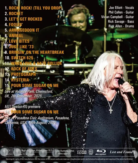 DEF LEPPARD / RADIO 2 IN THE PARK 2025 (1BDR)