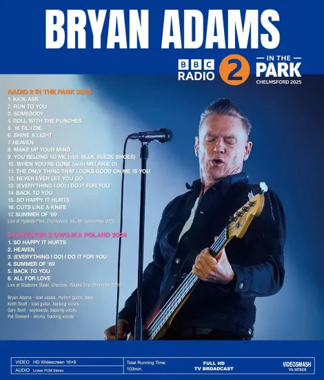 BRYAN ADAMS / RADIO 2 NEL PARCO 2025 (1BDR)