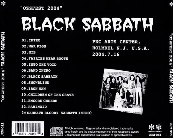 BLACK SABBATH / Ozzfest 2004 (1CDR)
