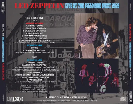 LED ZEPPELIN / LIVE AT THE FILLMORE WEST 1969 THE FIRST SET (2CD)