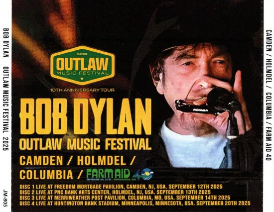 BOB DYLAN / OUTLAW MUSIC FESTIVAL CAMDEN / HOLMDEL / COLUMBIA / FARM AID 40 (4CDR)