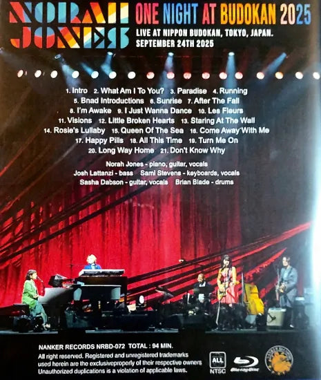 NORAH JONES / UNA NOCHE EN BUDOKAN 2025 (1HAB)