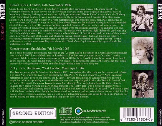 CREAM / SWEETS (2CD) West London 1967