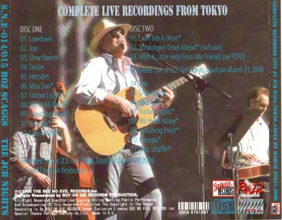 BOZ SCAGGS / THE JCB NIGHTS 2008 (2CDR)