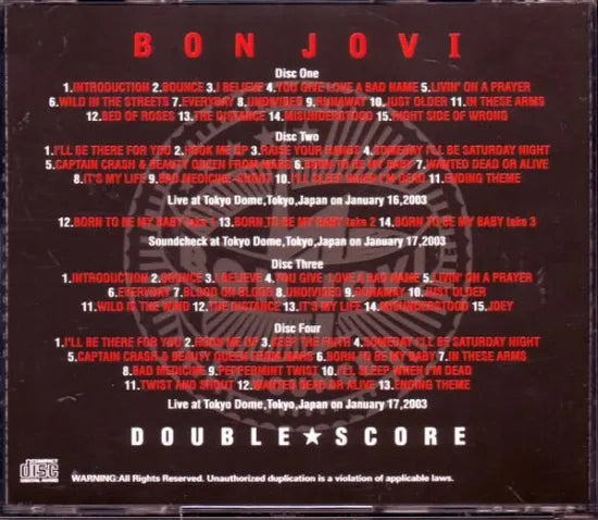 Bon Jovi / Double Score (4CD)
