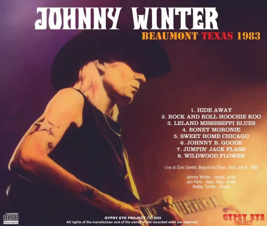 JOHNNY WINTER / BEAUMONT TEXAS 1983 SOUNDBOARD (1CDR)
