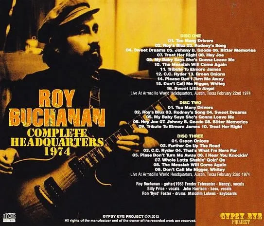 ROY BUCHANAN / COMPLETE HEADQUARTERS (3CDR)